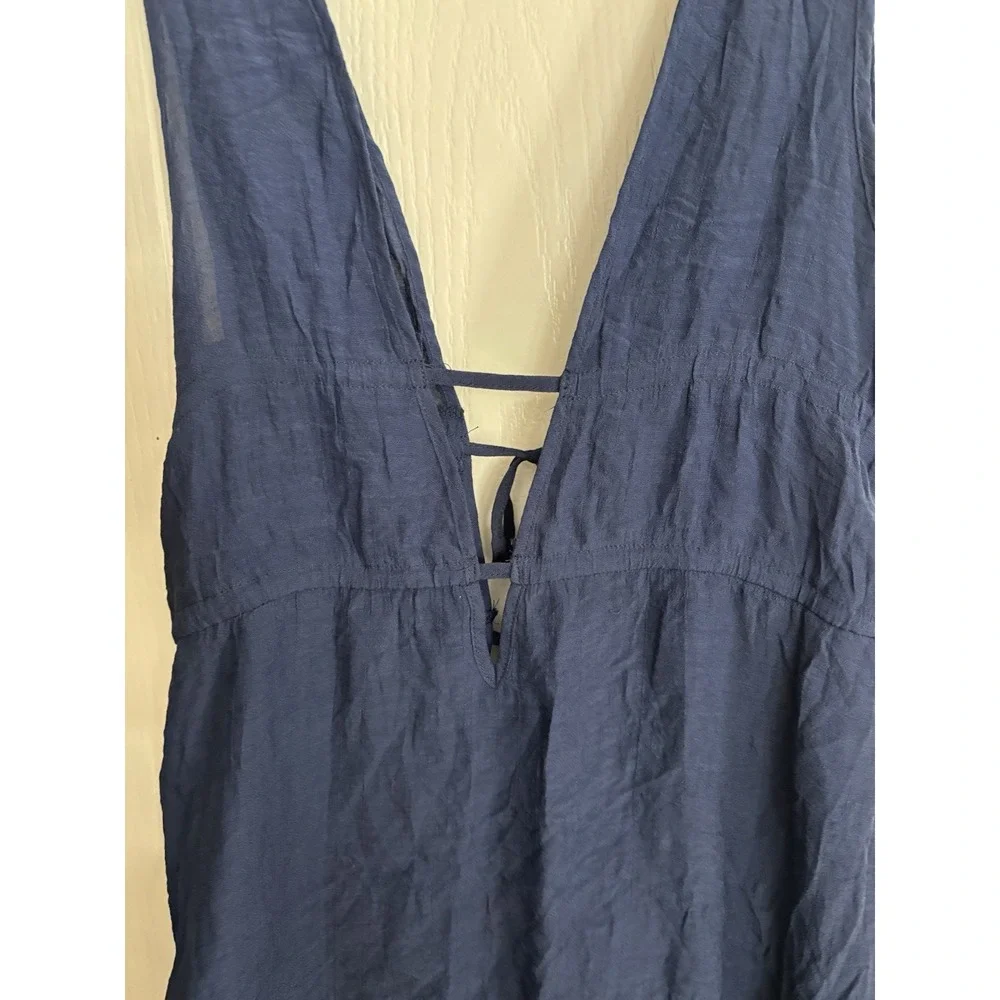 Cupshe  Size Medium New With Tag Bathing Suit‎ Cover-Up Navy Blue 3625